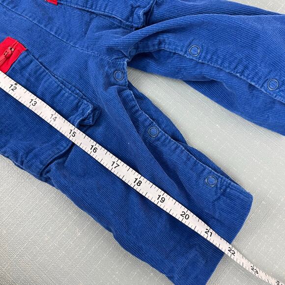 Vintage Blue Corduroy Airplane Overalls 12 Months - Picture 6 of 8